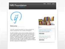 Tablet Screenshot of nri.eu.com